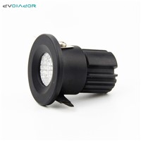 DVOLADOR Mini COB LED Downlight 3W LED Recessed Ceiling Lamp LED AC85-265V Warm White/White Indoor Lighting Body Black downlight