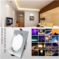 LED Ceiling Lamp satin silver Cold/Warm White Epistar Recessed Cabinet light Downlight AC 230V 110V For Home Lighting Decoration