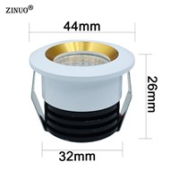 ZINUO 5pcs 3W COB Led Downlight Mini Led Cabinet Lamps AC85-265V Mini Led Spot Ceiling Recessed Downlight With Led Driver