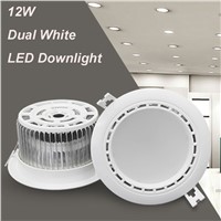 Mobile phone Remote Wifi Control 5 Inch Dual White LED Down Light Smart Home Lighting Downlight Dimming 6w/12w Intelligent