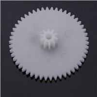64pcs High Quality Plastic Shaft Single Double Layer Crown Worm Gears M0.5 For Robot DIY