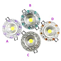 SXZM 2pcs/lot 3W COB resin led downlight European style  indoor home lighting with led dirver for bedroom,foyer spot lamp