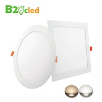 4pcs Modern spots light LED Panel Downlight 220V 240V ultrathin ceiling recessed lamp Round warm white 3W 6W led down light