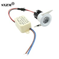 SXZM 5pcs/lot Mini led cabinet spot light 1W or 3W AC85-265V 35mm White or warm White or Natural White led closet lamp