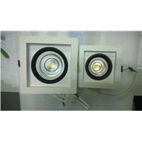 high power 40w LED Recessed Square flat ceiling downlight fixture with fine white coating &amp;amp;amp;