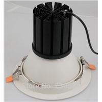 high power 8inch adjustable emitting angle 60w down lights with very nice powder coating white