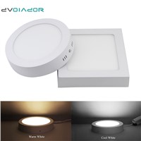 DVOLADOR Surface Mounte Design led Panel in downlight 6W 12W 18W Square/Round Recessed led Ceiling Lamp AC110V-220V led Lighting