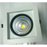 New arrival delicate appearance 190x190mm cut hole 170mm European sunk shape anti-dazzling 40w square led downlight housing