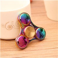 50X   UFO Finger Gyro Spin Rotary Metal Glow Gyro Alloy Colorful Decompression Toys Anxiety Autism Gift