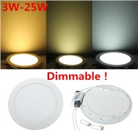 25W Dimmable LED Ceiling Downlight Natural white/Warm White/Cold White AC110-220V led panel light with driver 2 Years Warranty