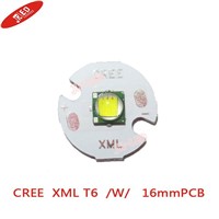 5PCS Cree XM-L t6 White Color 10W LED Emitter Bead mounted on 16mm Star  PCB