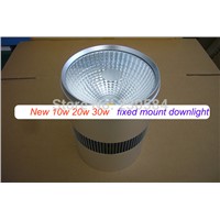 New arrival 10w 20w 30w Surface Mount LED Downlight White/Black body COB Light Bulb 80lm/W
