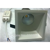 8w square led directional accent downlight lighting with special oblique shape,eyeshield light emitting SELV reliable driver