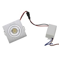Foyer living sitting recessed micro miniature spot down light small mini downlight square LED downlight 3W dimmable