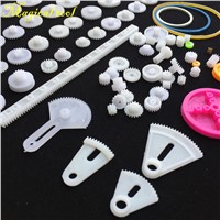 2017 DIY 85 Pcs Plastic Gear Motor Gearbox For Model Toys Car Ship DIY Accessories Gift For Children Scientific Experiment