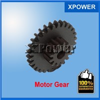 5pcs M0.5-28T+12T Metal Double Gear Spur Gear Inner Diameter 2.5mm 0.5 Modulus 28+12T Motor Height 7mm Cylindrical Gear