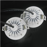 Round Waterproof IP65  AC 220V 7W/10W/12W/15W Driverless dimmable LED down light SMD 5630/5730 LED chip LED downlight