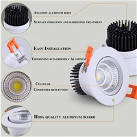 1PC Dimmable LED Downlight COB 7W 9W 12W 15W Spot led encastrable plafonnier adjustable Recessed Downlight home Lighting Fixture