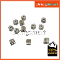 10pcs 0.5M*12T Cylindrical Gear Metal Spur Gear Motor Gear Inner Diameter 2mm 0.5 Modulus 12Teeth Motor Accessories