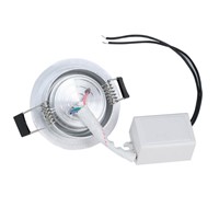 3W RGB Ceiling Downlight AC85-265V Control Switch Colorful Lighting Lamp Living Room Stage Lighting Decoration