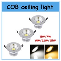LED COB  Down Light  ceiling lamp LED Spotlight  COB  5W 7W 9W 12W 15W LED ceiling lamp