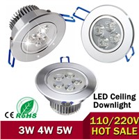 LED Downlight 9W 12W 15W 110V 220V AC85~265V LED Ceiling Downlight Recessed Light Wall lamp Spotlight+Drvier For Home Lighting