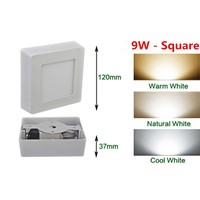 9W Square Surface LED Ceiling Light Panel Light Down Light 85-265V LED indoor Light +Driver