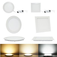 AC 12V/24V 3W-25W Square LED Ceiling Light Recessed Kitchen Bathroom Lamp LED Down light Warm White/Cool White +Driver