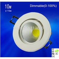 Led Spot 1pcs/lot ,dimmable (0-100%) Led Down Light 120lm/w,epistar Chip,,advantage Product,high Quality Light.3years Warranty