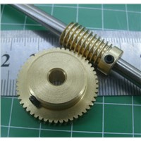 0.5 mold 50Teeths worm gear high speed reduction ratio of 1:50-Remote control toys steering gear worm gear combination