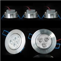 (10pcs/Lot) 3W LED Ceiling Lamp AC85~265V Warm White/Cool White LED Ceiling Light Recessed LED Lamps Spotlight