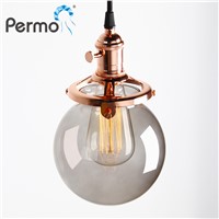 PERMO 5.9&amp;amp;#39;&amp;amp;#39; Glass Ball Lamp Vintage Pendant Ceiling Lamp Modern Pendant Lights E27 Retro Hanglamp Christmas Decorations For Home