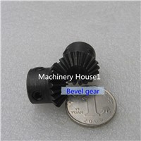 Bevel Gear a pair 20T Mod 1 M=1 ratio 1:1 Bore 6mm 8mm 45# steel right angle rectangle transmission parts motor accessories DIY