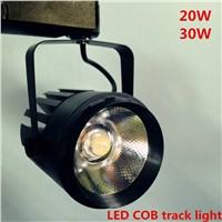 wholesale10pcs/lot 20W COB LED Track Light Bulb Epistar chip spot light 85-265 Volt LED Wall Track Lighting Shell black UK EU US