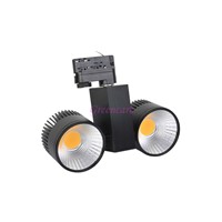 Bright 20W COB LED Track Light Commercial LED Light 110-240V 360 degree rotatable 2/3/4 wire available Non Dimmable 10pcs/lot