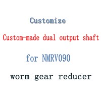 Customize Custom-made dual output shaft Diameter 35mm for NMRV090 worm gear reducer