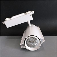 Free Shipping LED lighting fixtures commercial Aluminum warm&amp;amp;amp;cool white 30W COB LED track lights 220V Free shipping