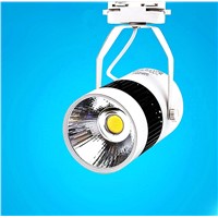 Free Shipping 1*30W COB LED Track Lamps,COB LED Spotlight AC110-240VCOB LED Wall Track light, business lighting Rail Track