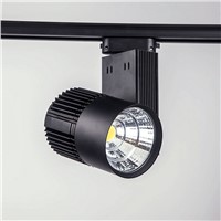 Dimmable LED Rail Lighting 20W 30W COB LED Track Light Black/White Shell LED Ceiling Lamps LED Spotlight LED Wall light