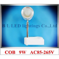 9W COB LED rail spot light LED tracking light track lights 9W COB 1led Epistar AC85-265V aluminum CE ROHS 2 year warranty