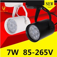 CANMEIJIA Black White Shell 3W 7W 12W Led Track Lights Fixtures Warm Cool White Led Ceiling Spot Lights Headlight AC 85-265V
