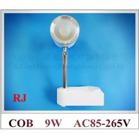 9W COB LED rail spot light LED tracking light track lights 9W COB 1led Epistar AC85-265V aluminum CE ROHS 2 year warranty