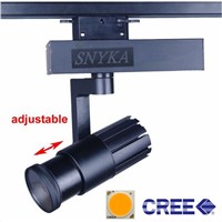 CREE COB LED Track Light 15W 20W 30W ZOOM Rail Ceiling pendant Track Lighting Commercial and Residential Clothes Shoes Shop Lamp
