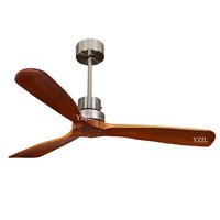 Loft-style simple and stylish American living room dining room remote control fan no lamp oak loft ceiling fan  without light