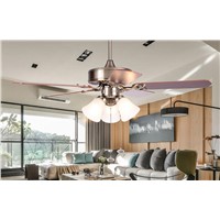 lamps restaurant fan lamp of European modern bedroom living room ceiling fan light iron fan home lamp