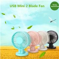2016 Office Summer Portable Handheld Mini Usb Fan 2 Blades Handhold  Fans Electric Cooler Air Condition