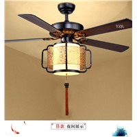 Diameter 132CM fans Remote contntrol ceiling chandelier fan lights Chinese living room bedroom LED fan ceiling chandelier
