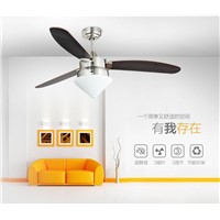 Modern sleek, minimalist dining room ceiling fan lights LED ceiling lights fan wood leaves fans with light