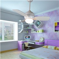 34inch small ceiling fan light with remote control white children ceiling fan with light bedroom dining room fan