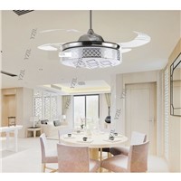 ABS LED fan lights ceiling fan lamp light flexible modern minimalist fan ceiling lamps bedroom living room remote control